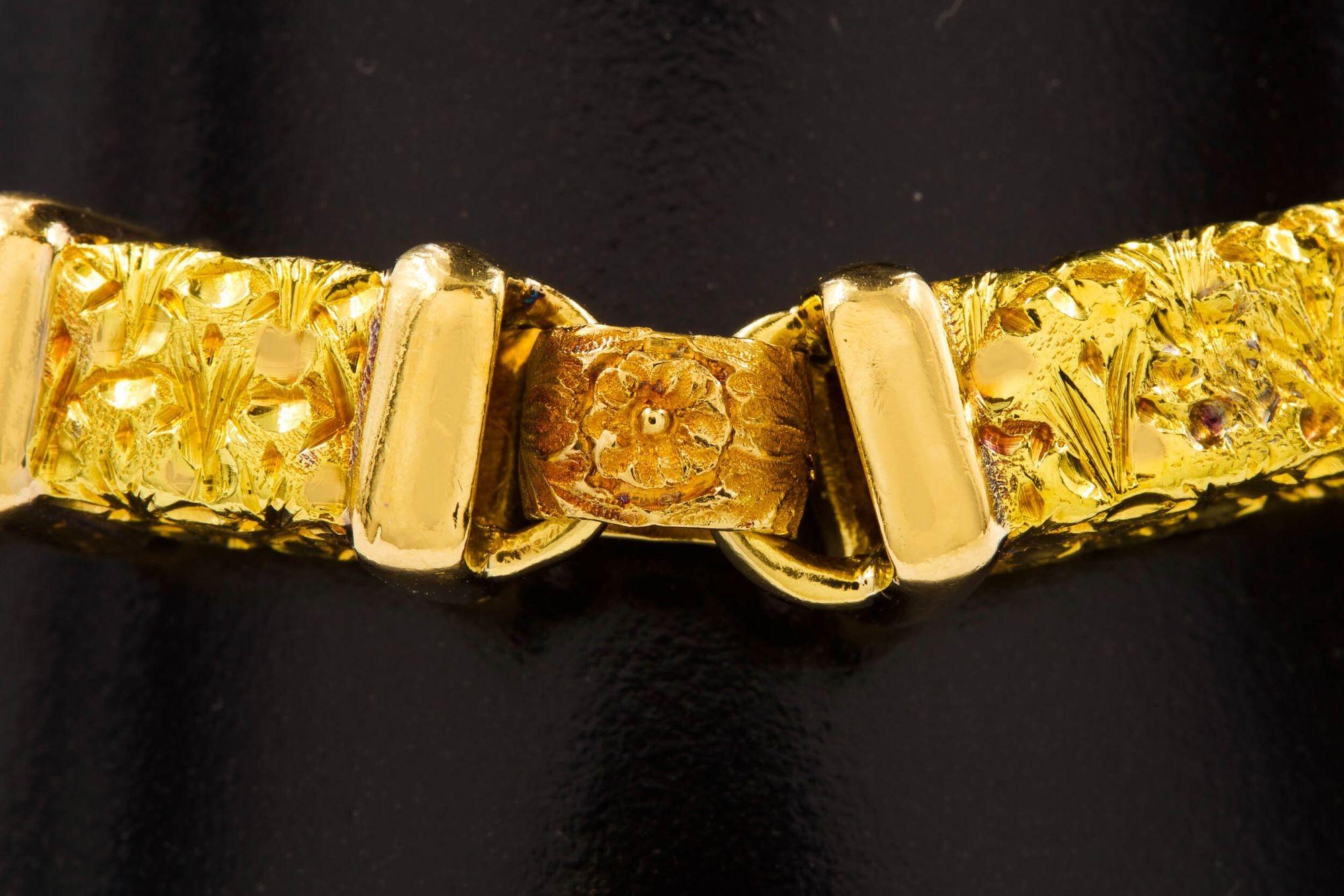 Vintage-Armband aus 18 Karat Roségold mit hellem Schliff, 8 1/2