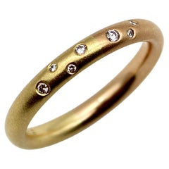 Retro 18K Rose & Yellow Gold Etoile Diamond Band