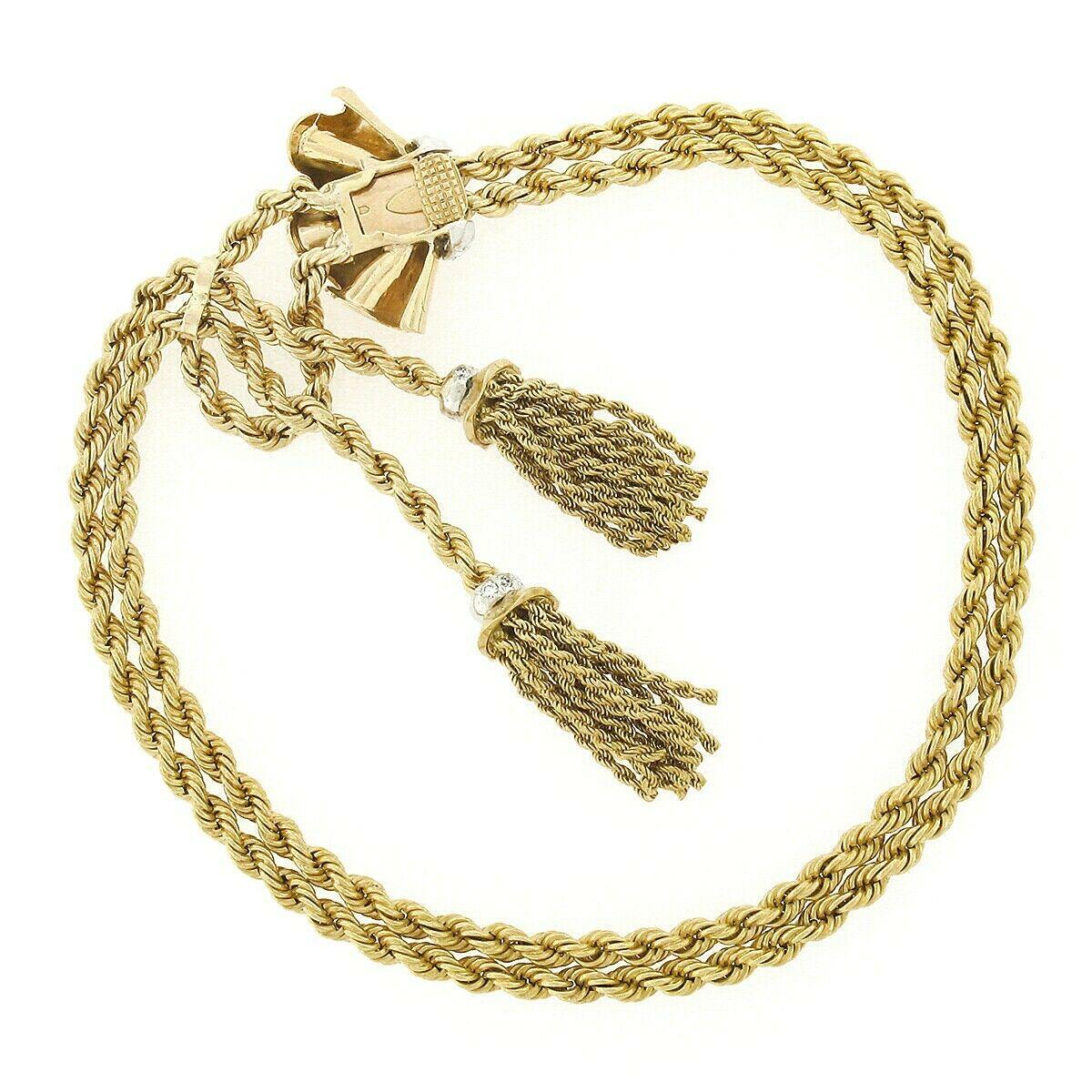 solid 18k gold rope chain