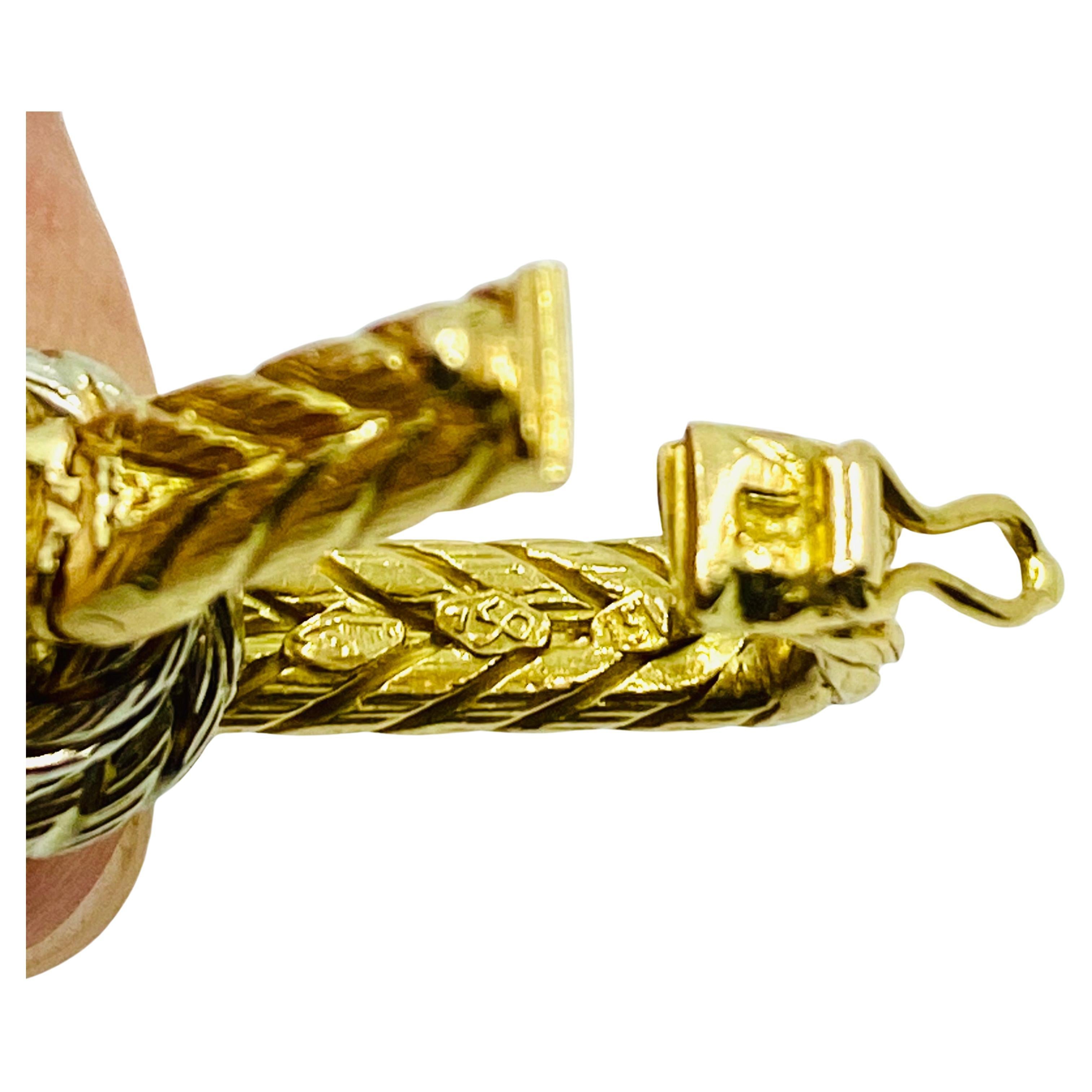 Carlo Weingrill Bracelet chaîne en or bicolore 18 carats en vente 6
