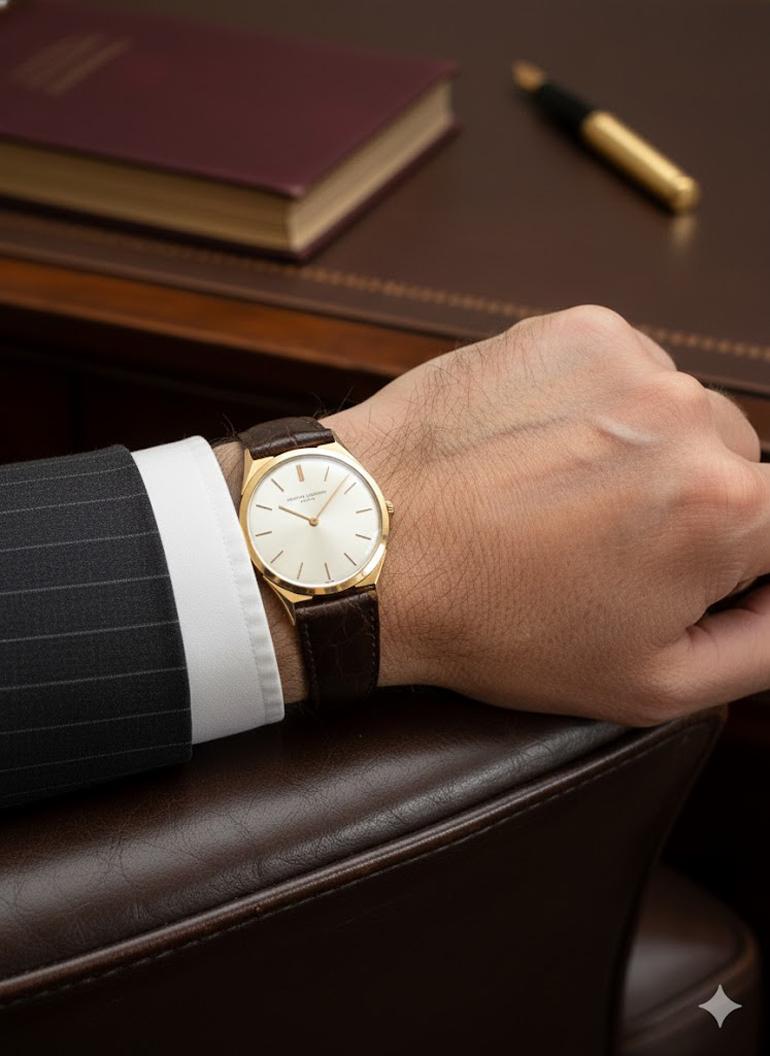 Vacheron Constantin vintage de 18 quilates años 50 Ref. 6099 Reloj de vestir ultrafino en venta 3
