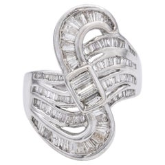 Vintage 18k White Gold 1.79tcw Diamond Ring