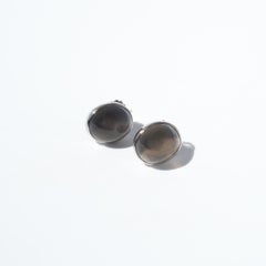 Vintage 18K White Gold and Moonstone Earrings by Gunnar Fahlström Made 1955