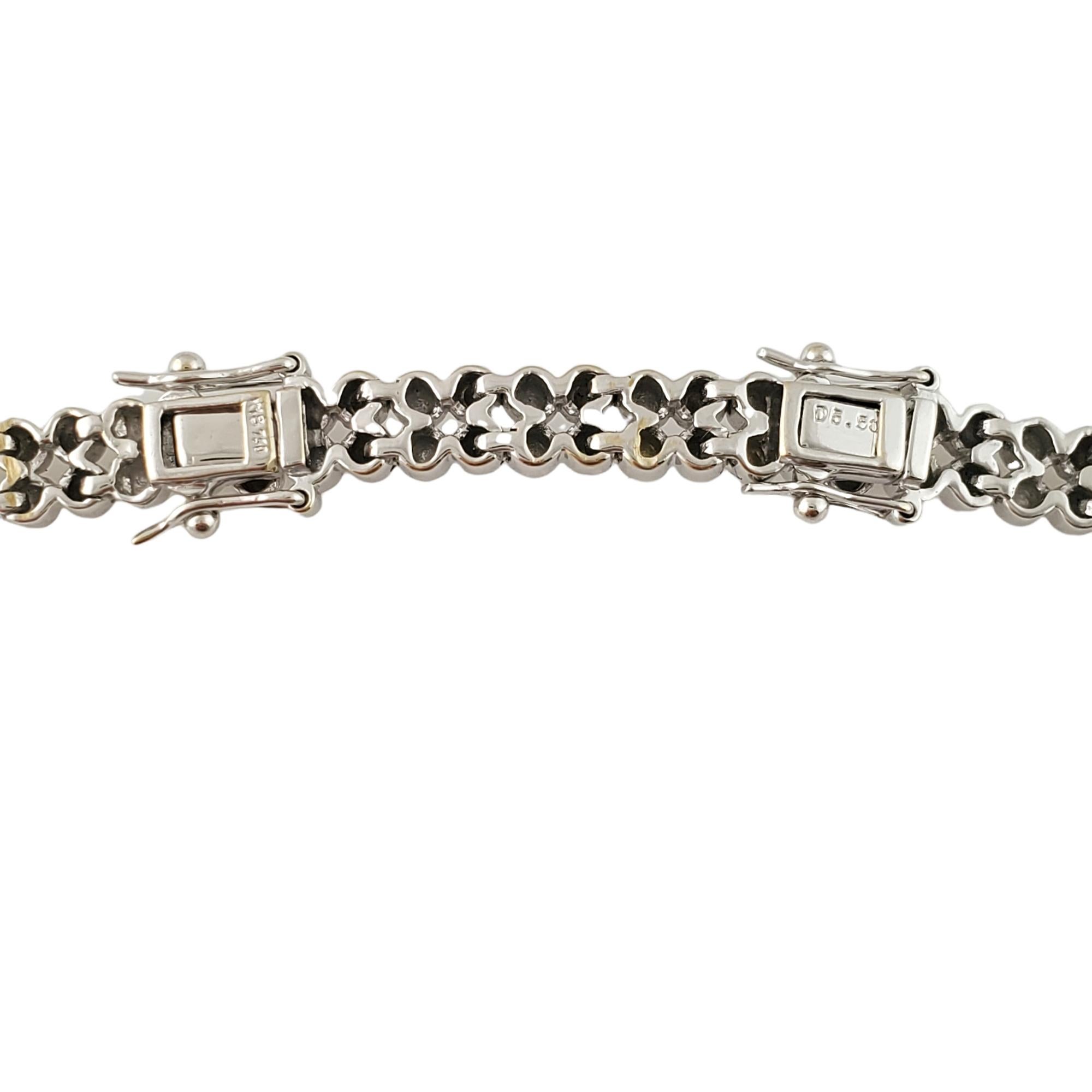 Women's or Men's Vintage 18K White Gold Diamond Necklace