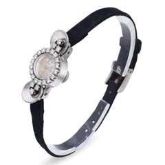 Orologio vintage da donna Jaeger-LeCoultre Diamond Backwind in oro bianco 18 ct.