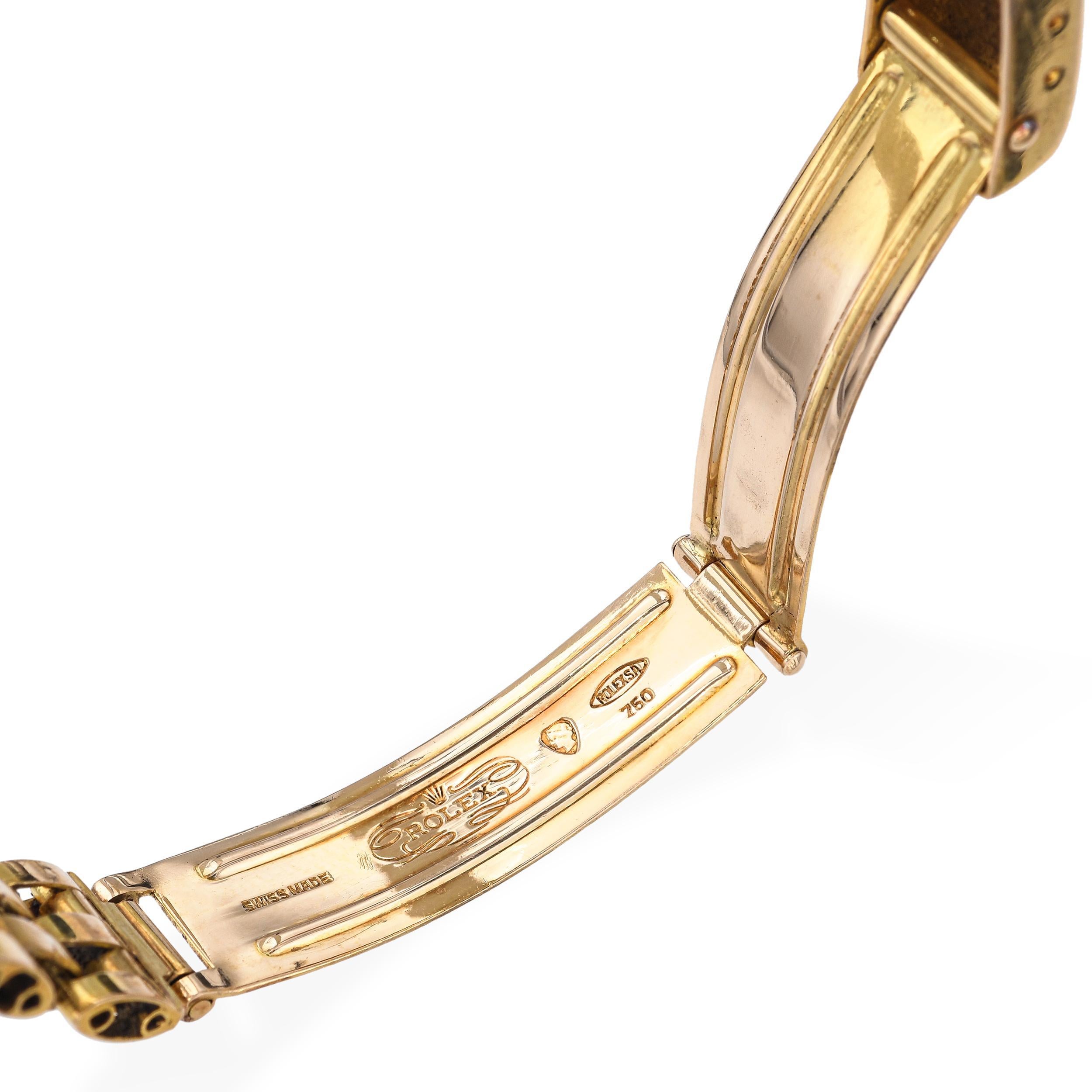 Vintage 18k Yellow Gold 1957 Rolex Oyster Perpetual Ladies Watch Ref. 6719 For Sale 1