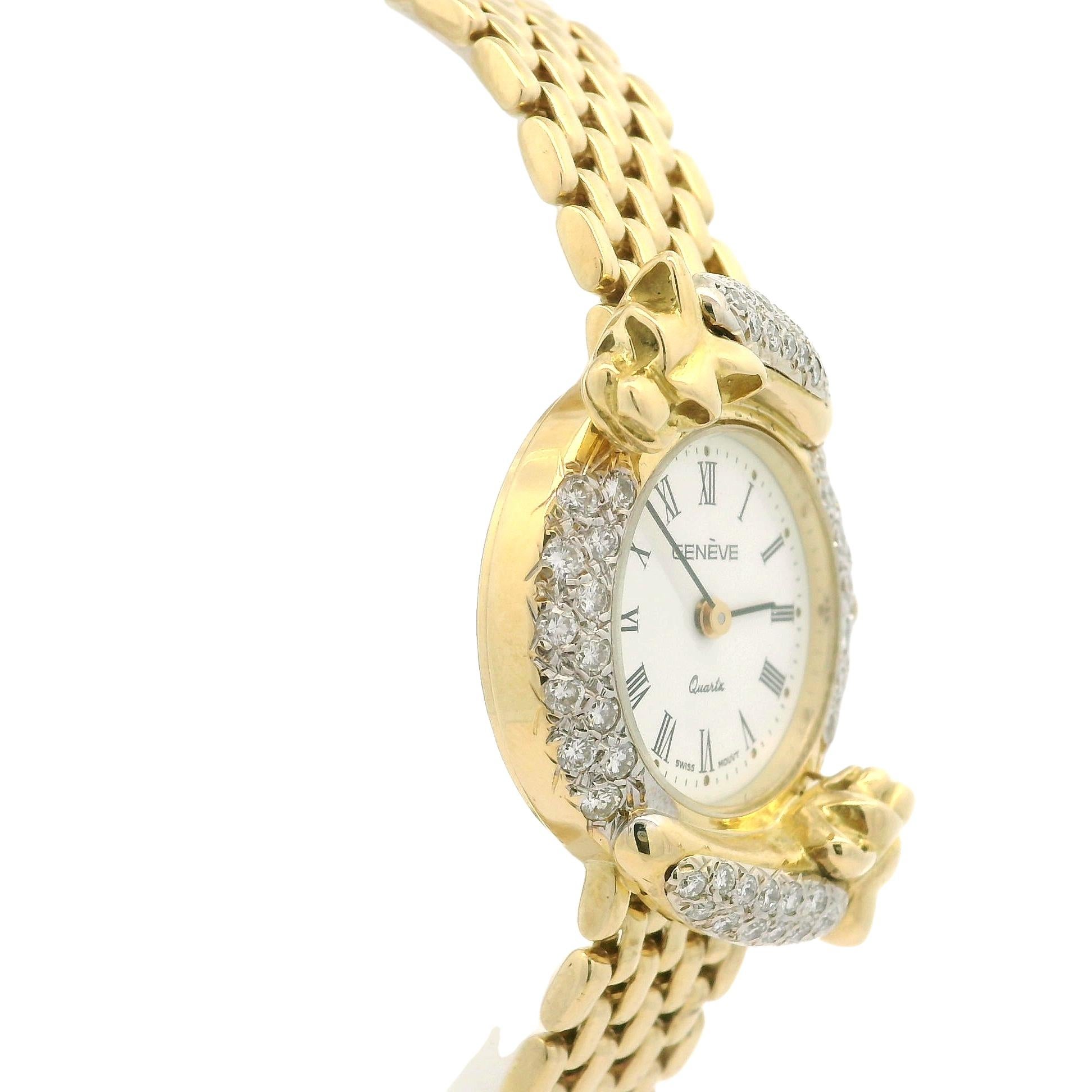 18 Karat Gelbgold 24 mm Panther-Diamant-Etui 7