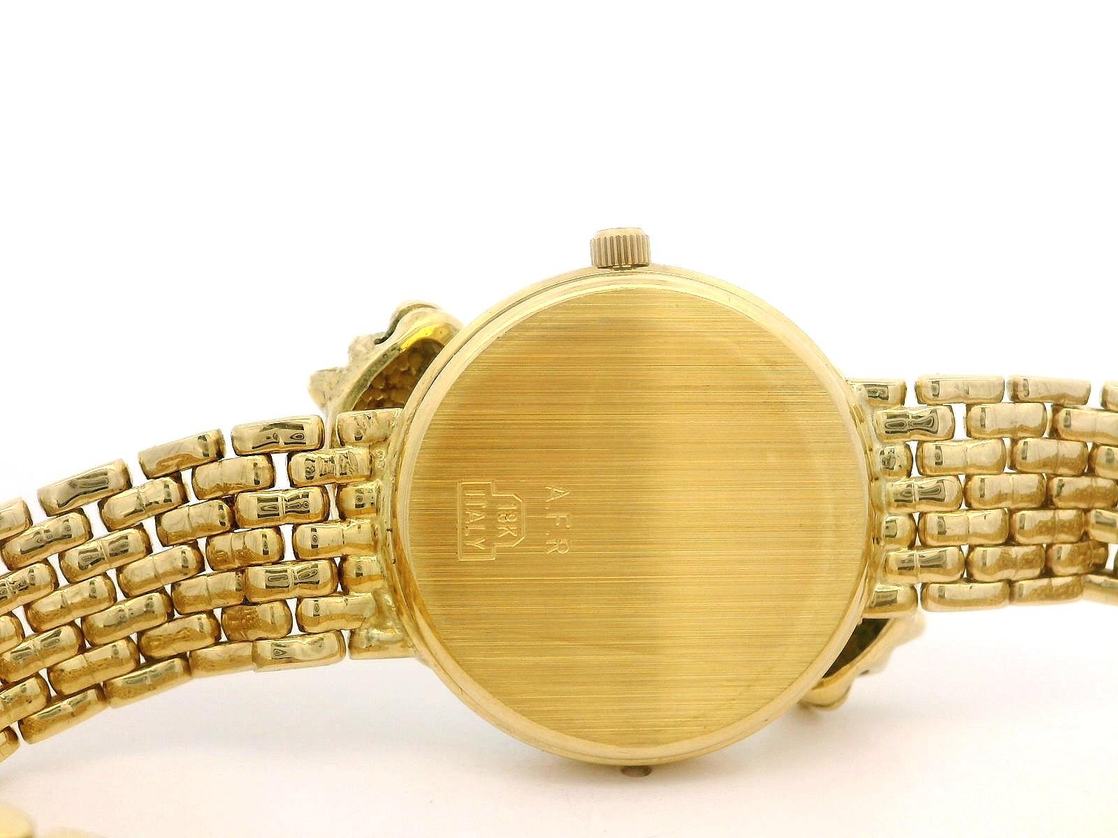 18 Karat Gelbgold 24 mm Panther-Diamant-Etui 7