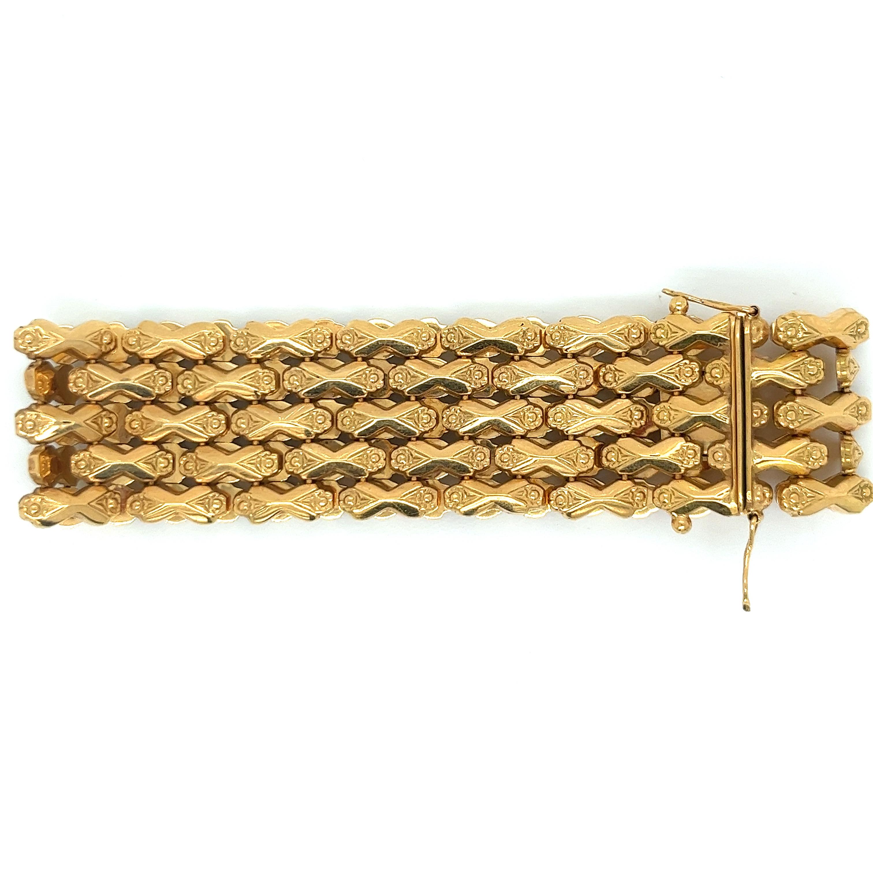 wide gold bracelets