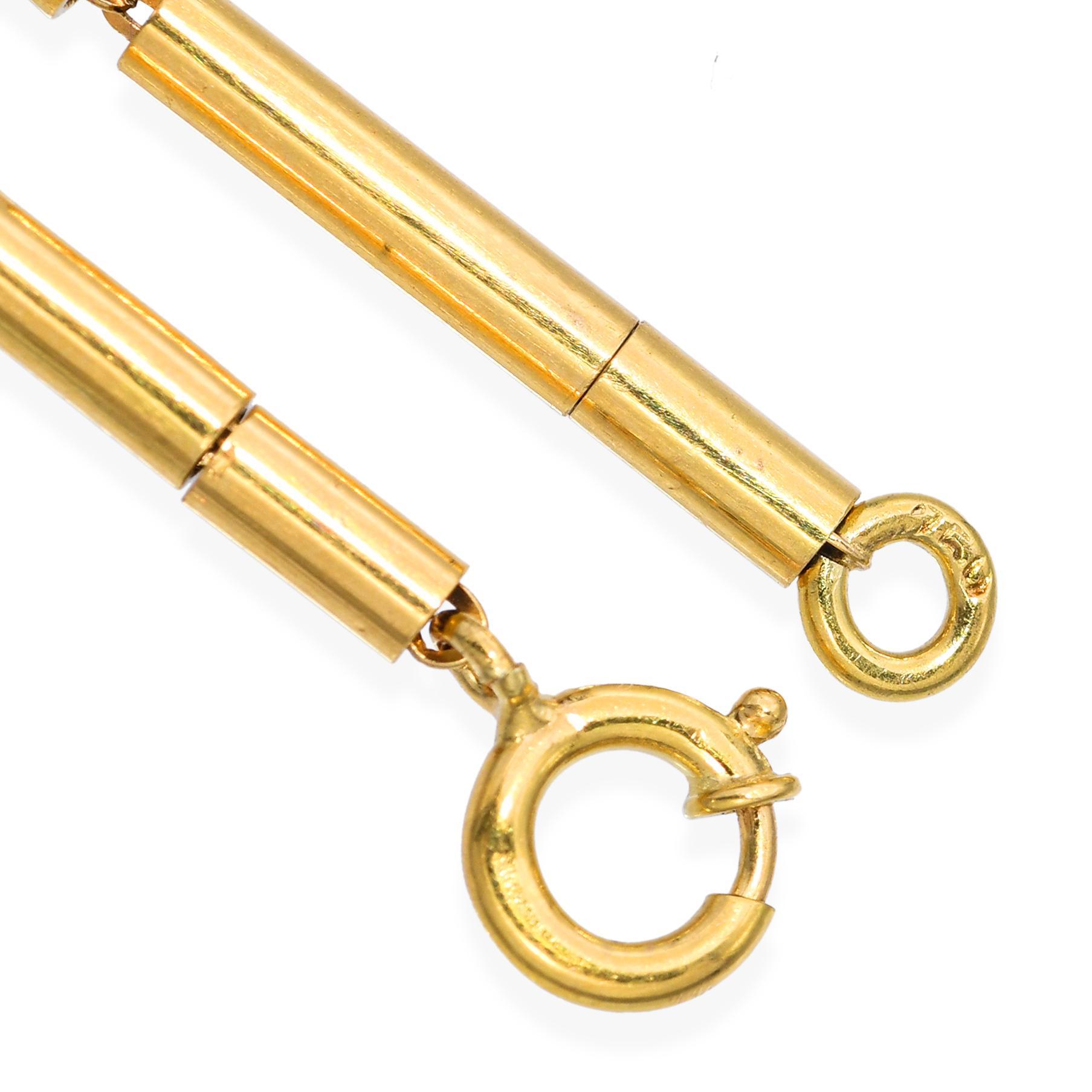 Vintage Collier goutte d'améthyste en or jaune 18k Pour femmes en vente