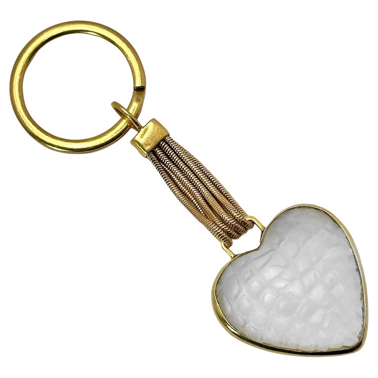 Low key - antique gold keychain