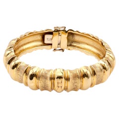 Bracciale Bangle in oro giallo 18 carati vintage