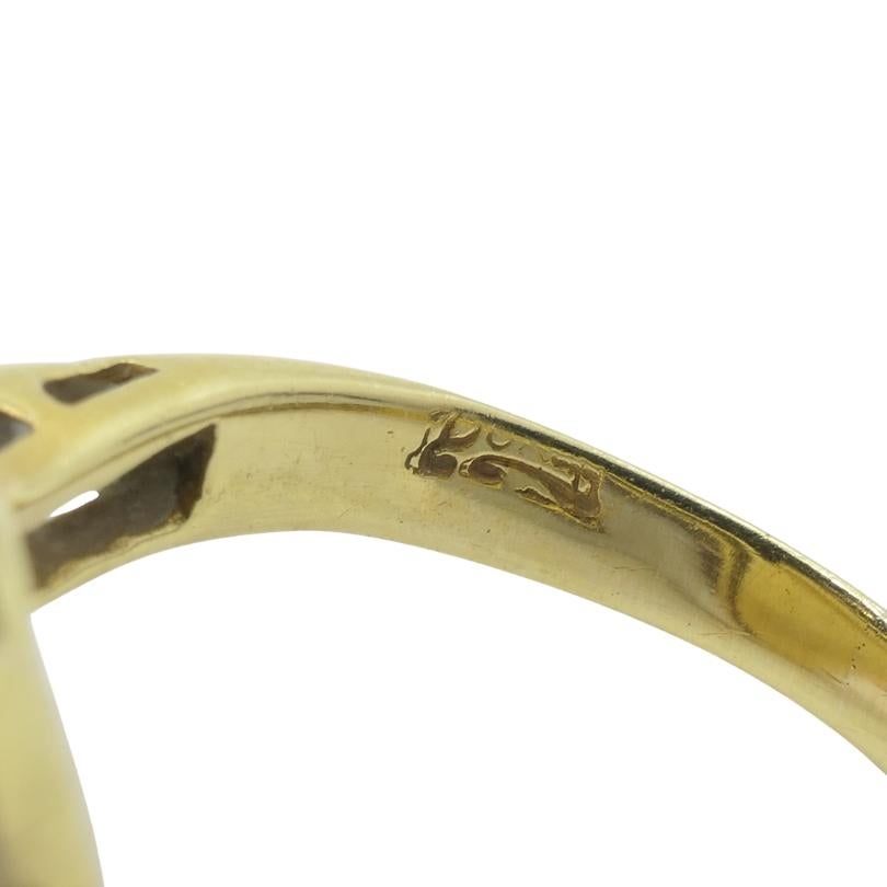 Anello barocco d'epoca in oro giallo 18 carati con perle e diamanti in vendita 5