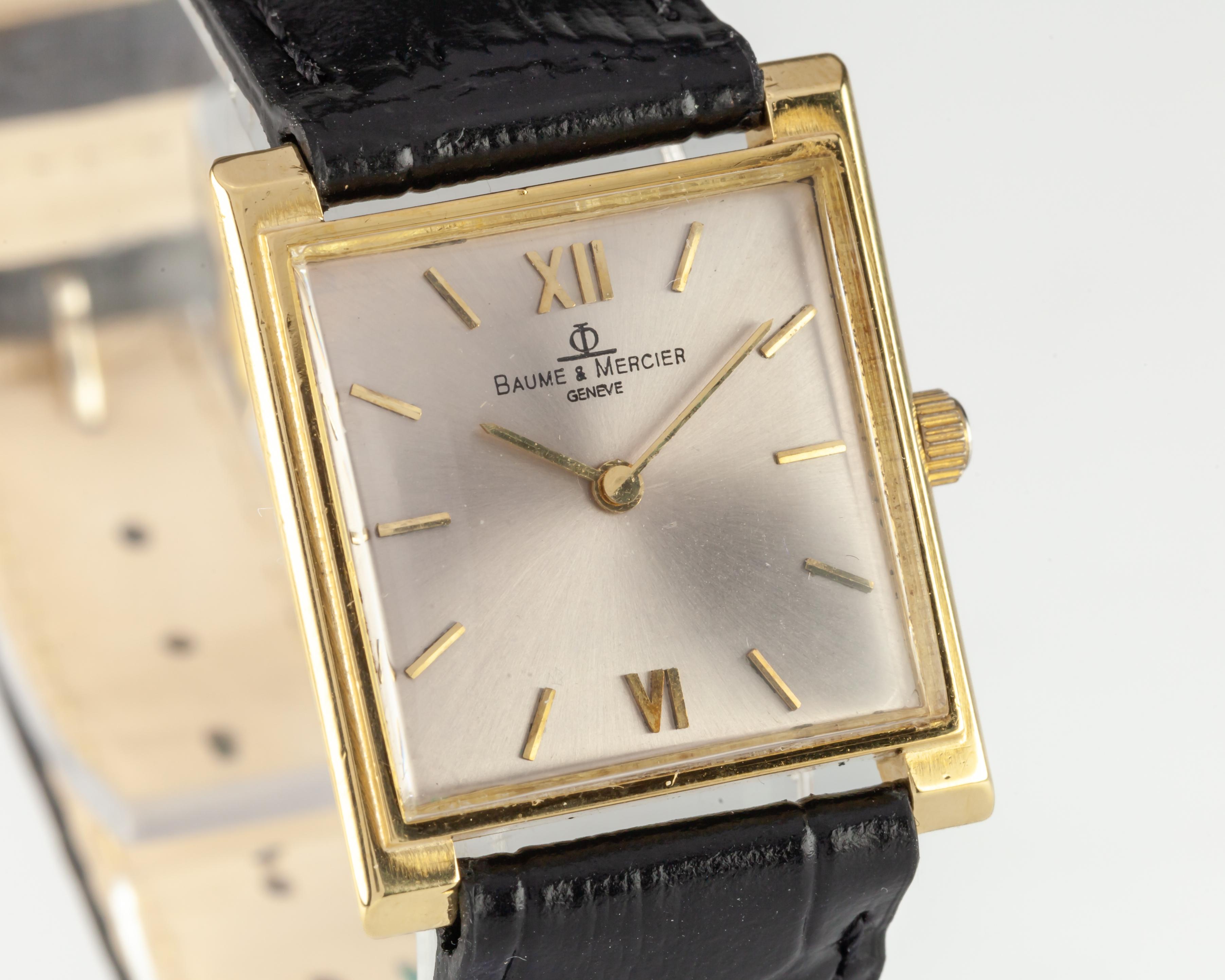 baume & mercier gold watch vintage