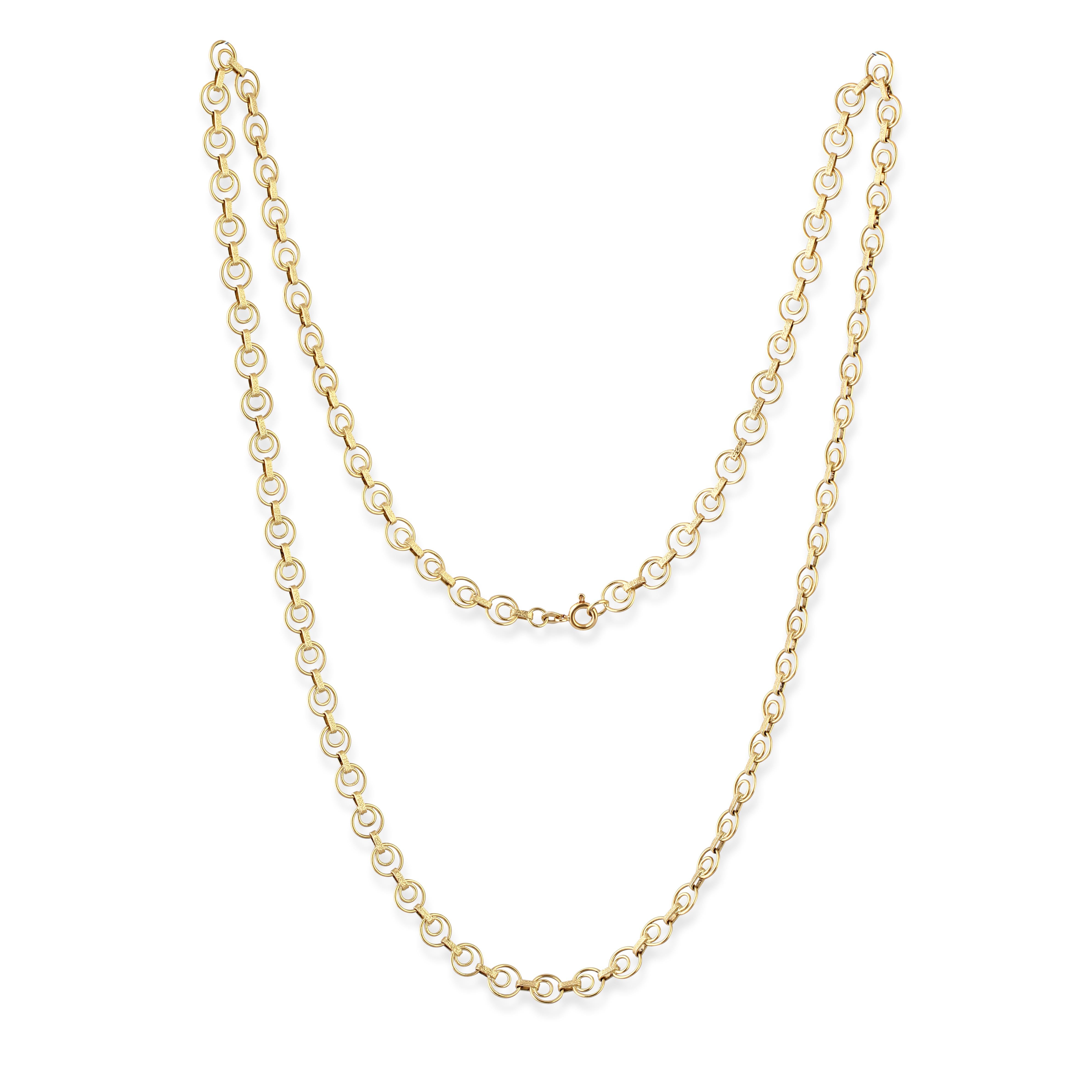 Vintage 18k Yellow Gold Chain In Good Condition For Sale In London, GB
