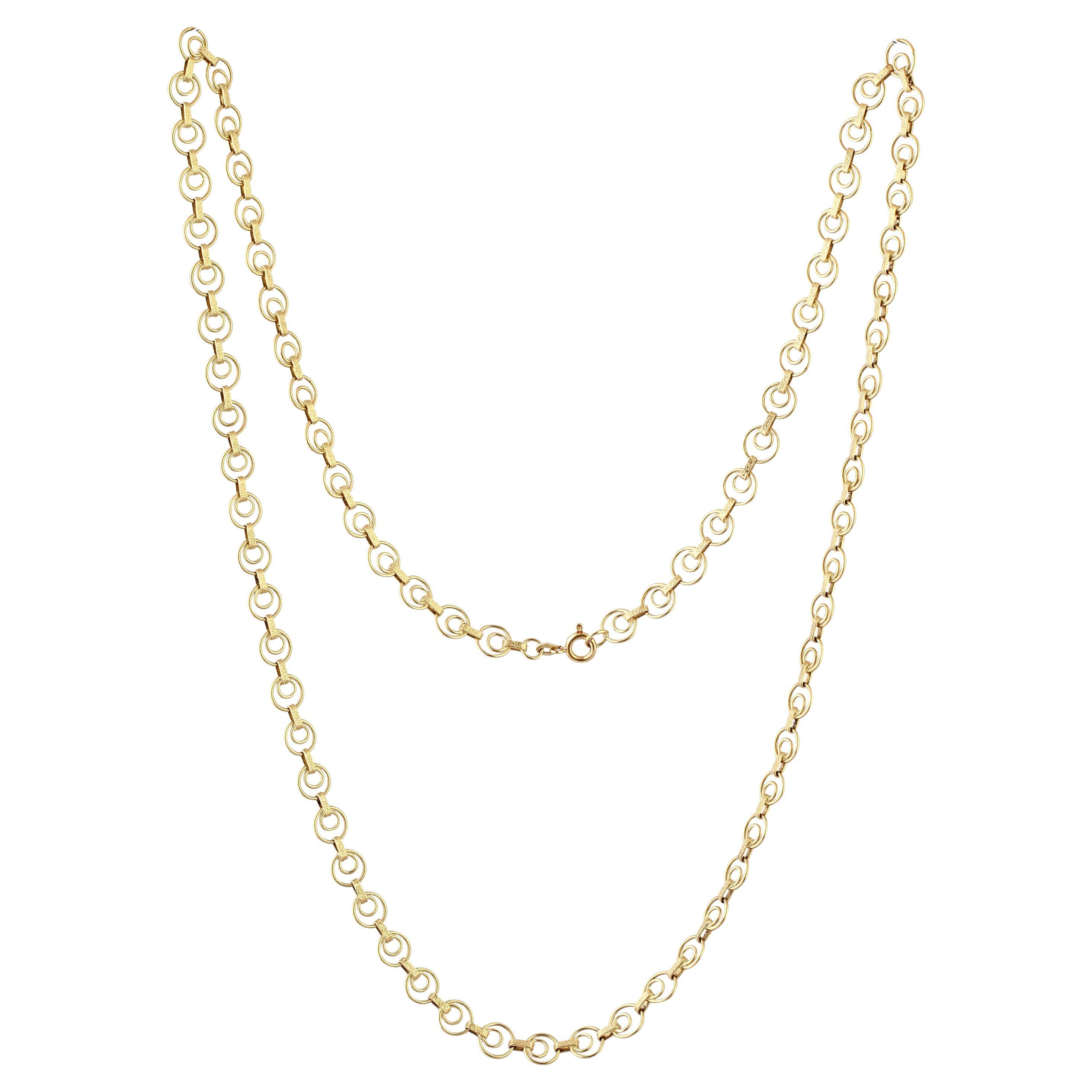 Vintage 18k Yellow Gold Chain