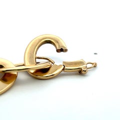 Vintage 18K Yellow Gold Chain Link Bracelet 28 Grams 8*0.68*0.62IN