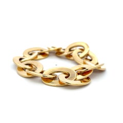 Vintage 18K Yellow Gold Chain Link Bracelet 28 Grams 8*0.68*0.62IN