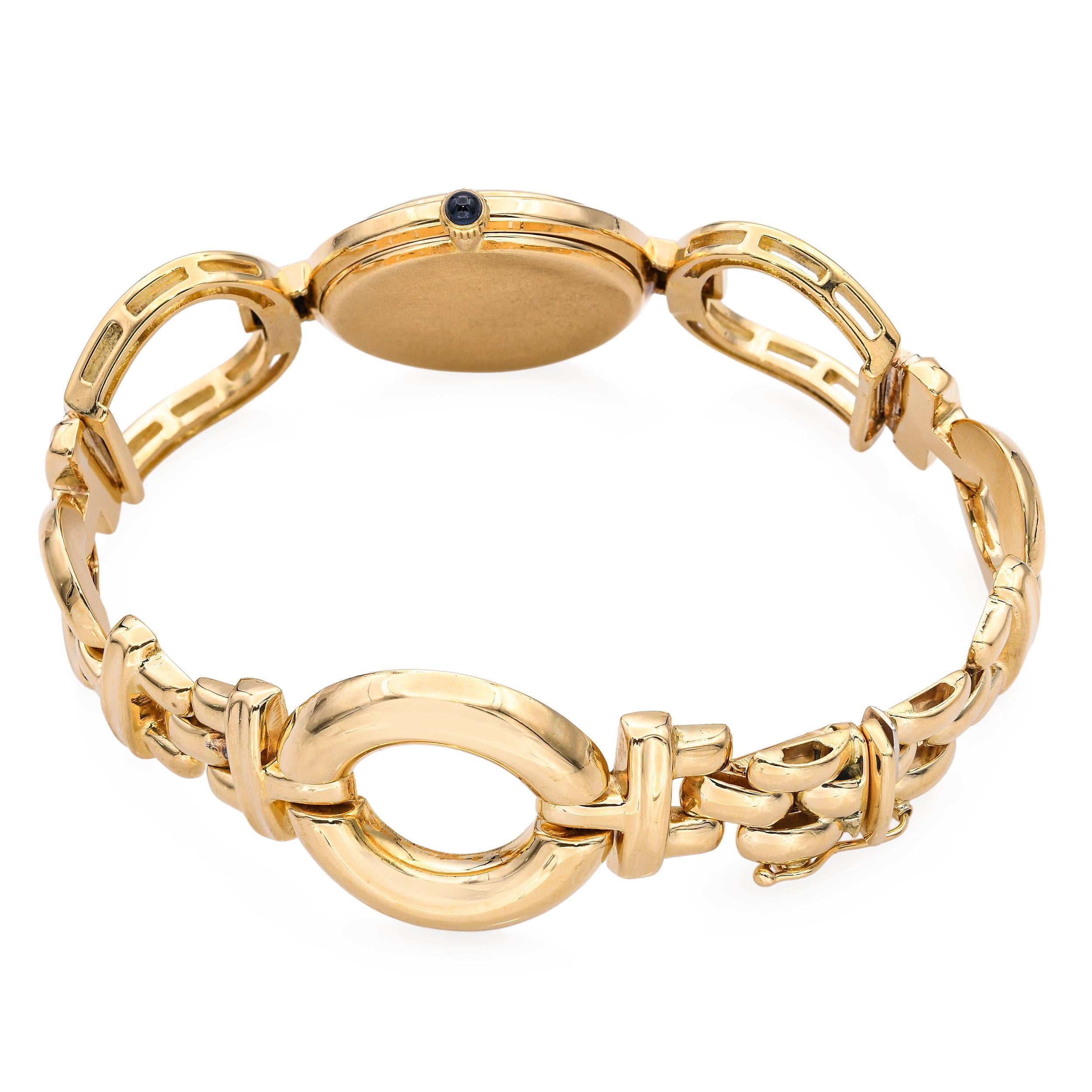 Orologio Chopard d'epoca in oro giallo 18k con quadrante in lapislazzuli Ref. 74924 In condizioni buone in vendita a New York, NY