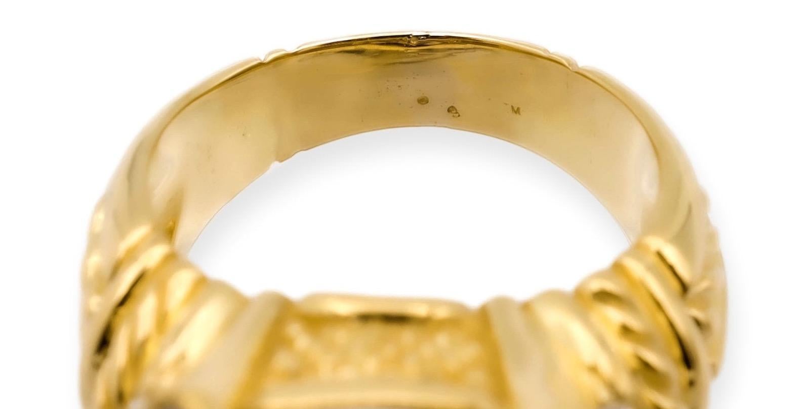 Cocktail-Ring aus 18 Karat Gelbgold mit Citrin und Diamant 1