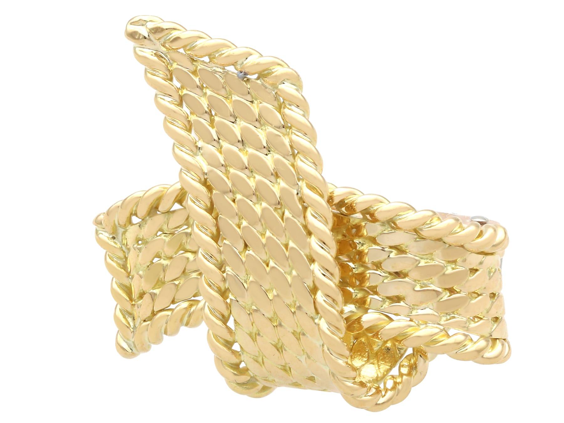 18 Karat Gelbgold Vintage Ohrclips von Mauboussin Französisch um 1950 im Zustand „Hervorragend“ im Angebot in Jesmond, Newcastle Upon Tyne