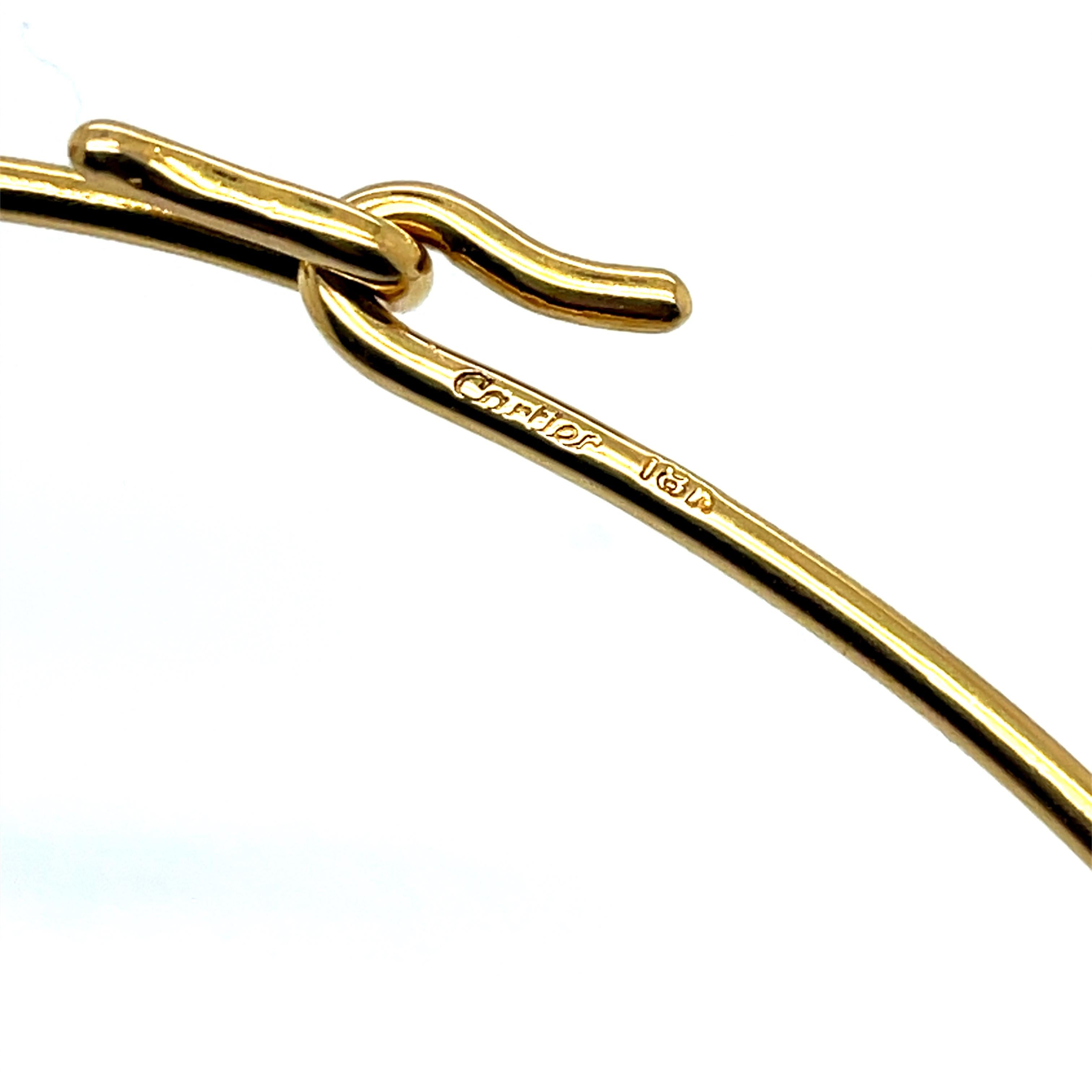 Vintage 18k Gelbgold Kragen Halskette im Angebot 3