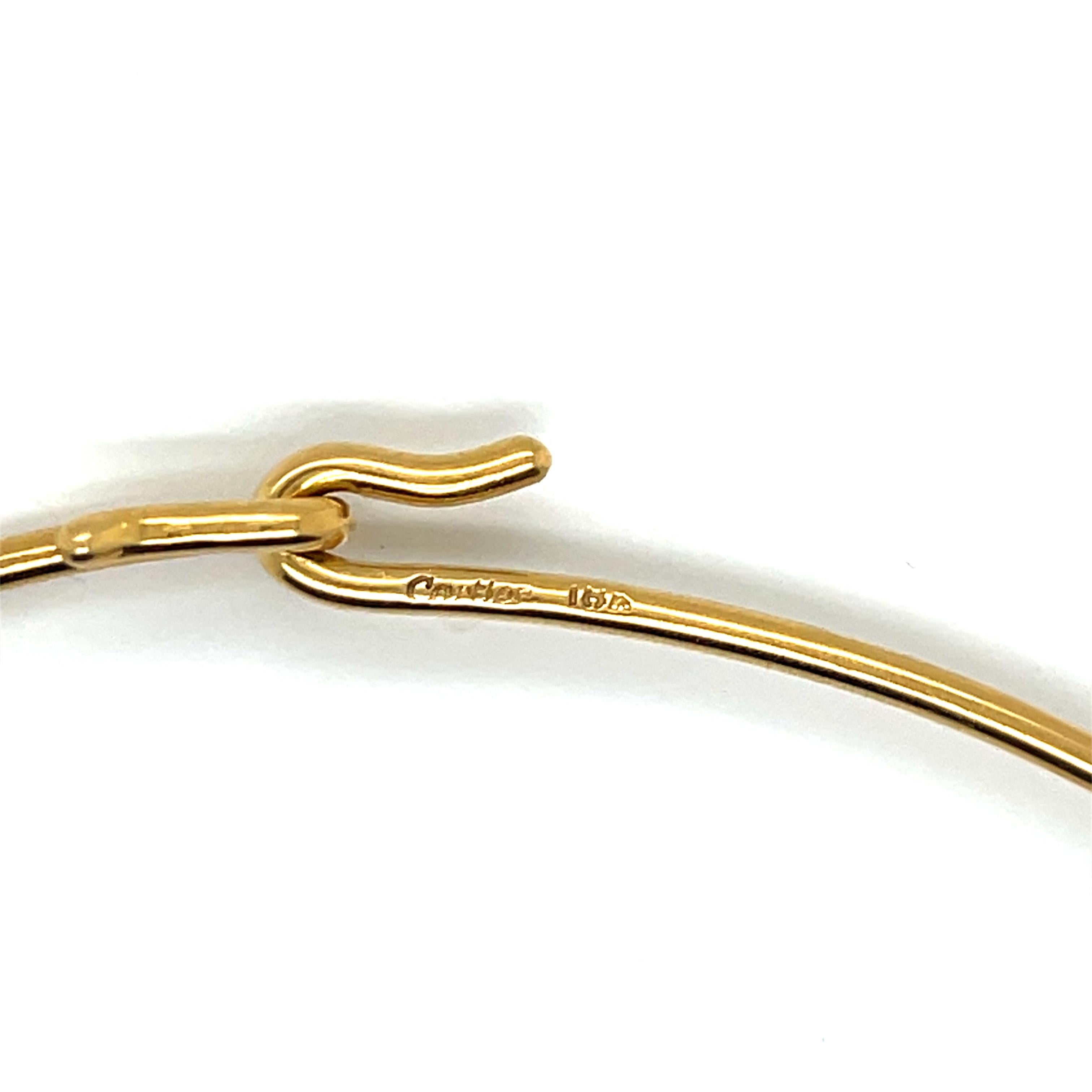 Vintage 18k Gelbgold Kragen Halskette im Angebot 5