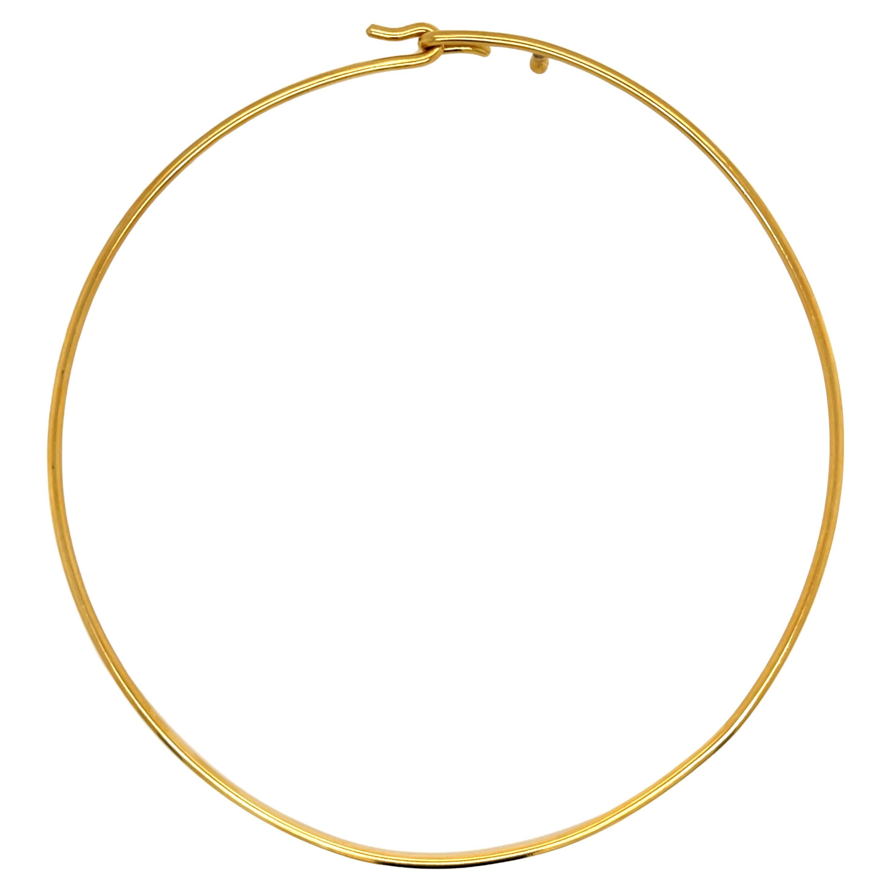 Vintage 18k Gelbgold Kragen Halskette