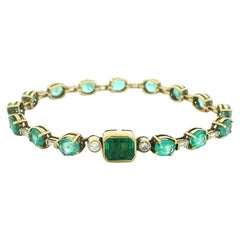 Bracciali tennis con smeraldo