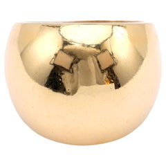Bague Vintage en or jaune 18K Dome