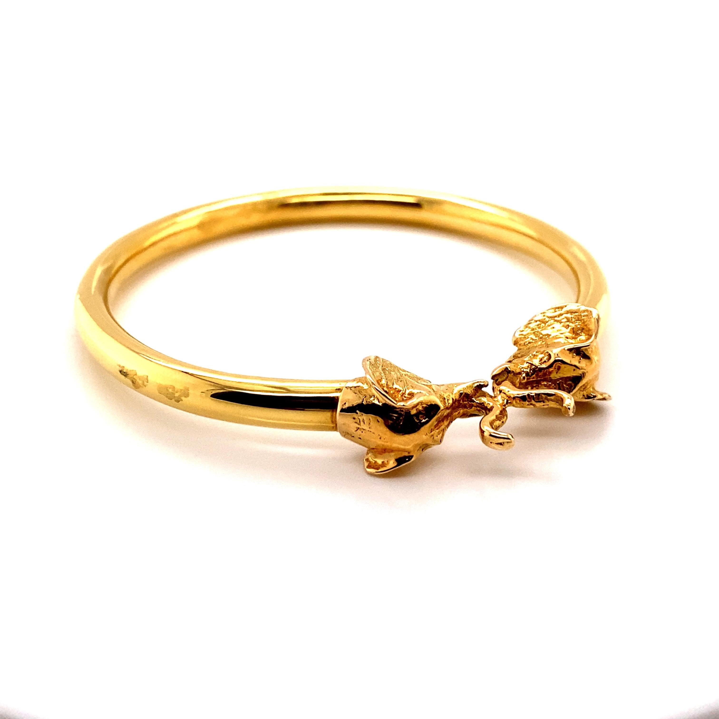 elephant gold bracelet