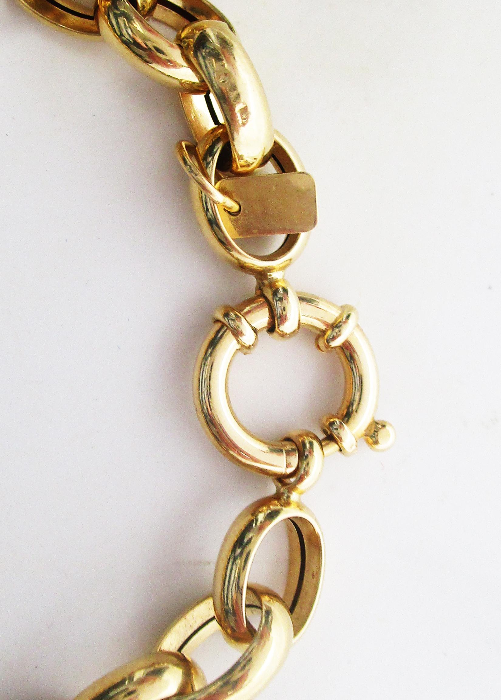 Vintage 18 Karat Gelbgold Italienisch Herz fünf Charme Armband Citrin Amethyst im Zustand „Hervorragend“ in Lexington, KY