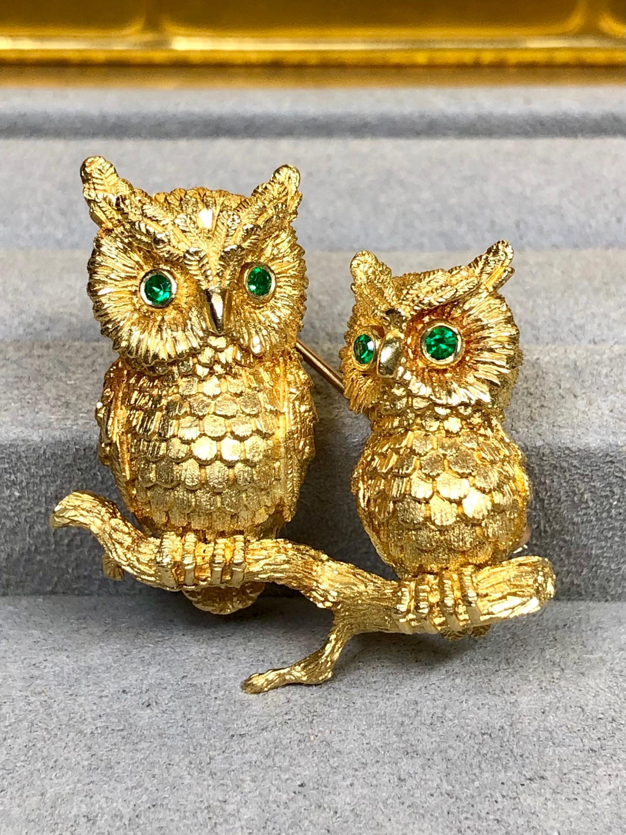 Vintage 18k Yellow Gold Kurt Wayne Emerald Double… - image 6