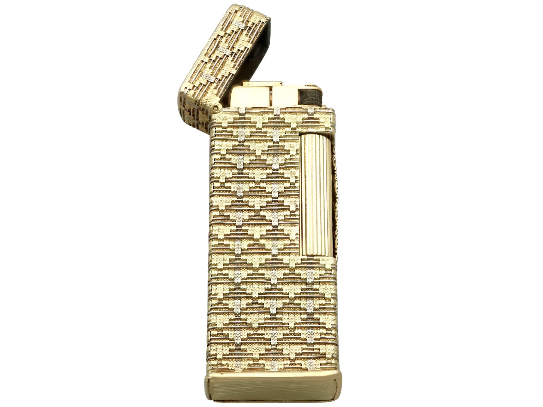 Vintage 18k Yellow Gold Lighter Circa 1970 en vente 6