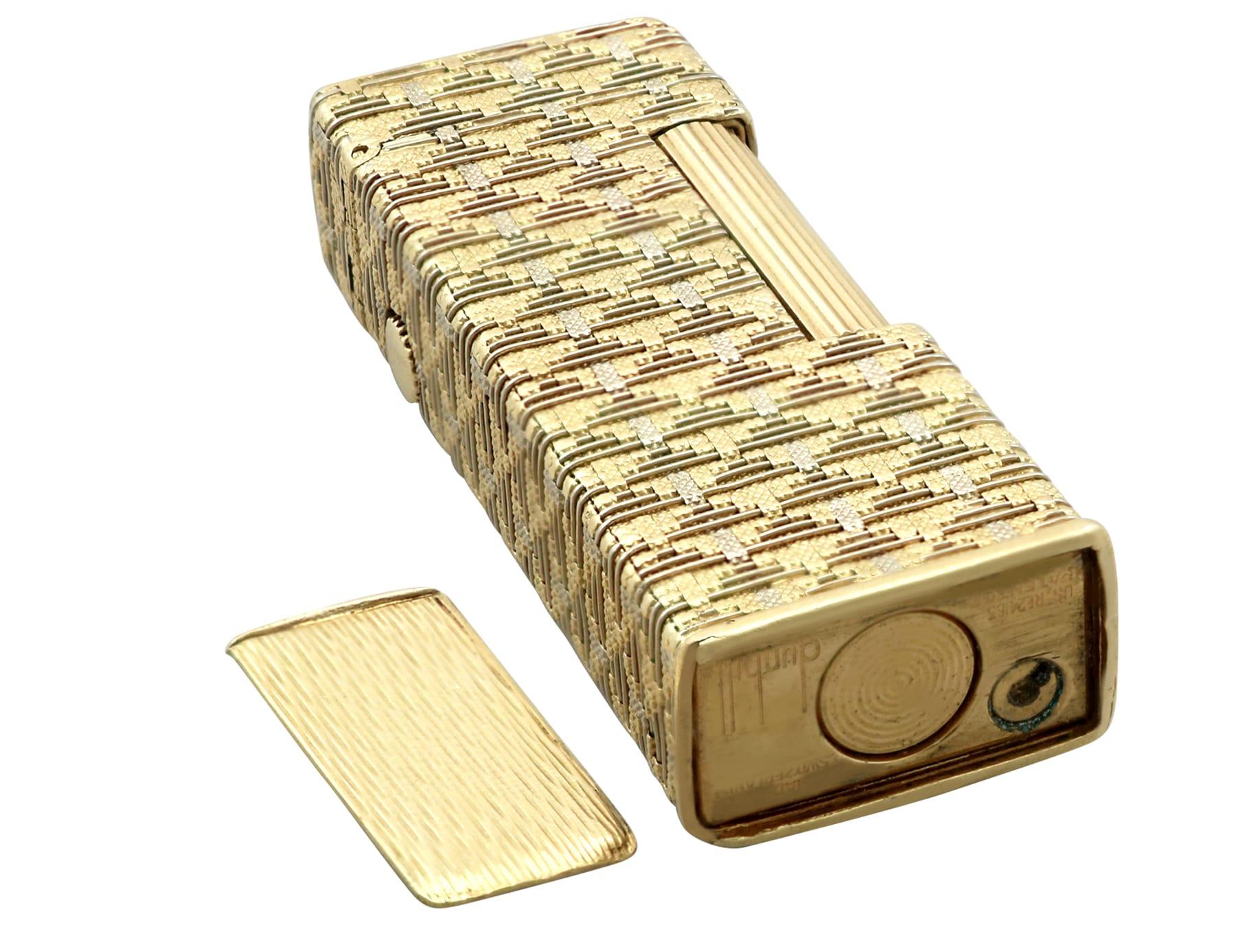 Vintage 18k Yellow Gold Lighter Circa 1970 en vente 4