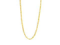 Vintage-Halskette aus 18-karätigem Gelbgold mit Gliederkette, 29 Zoll, 27,7 Gramm