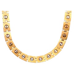 Vintage 18K Yellow Gold Link Necklace