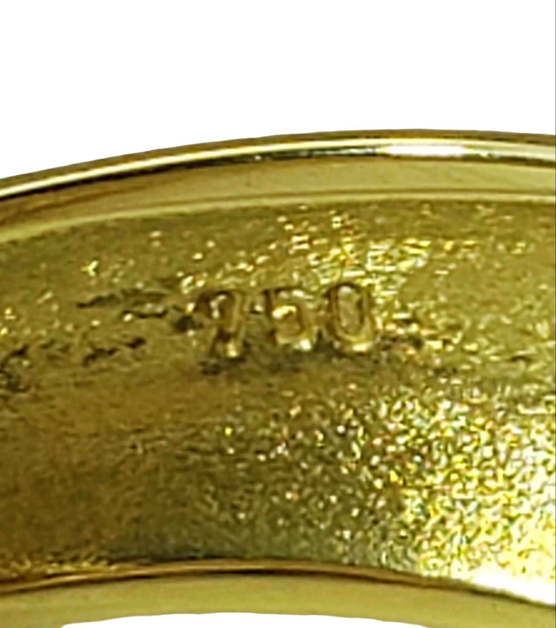 Vintage 18 Karat Gelbgold Opalring Größe 6,5 #15380, Vintage im Angebot 1