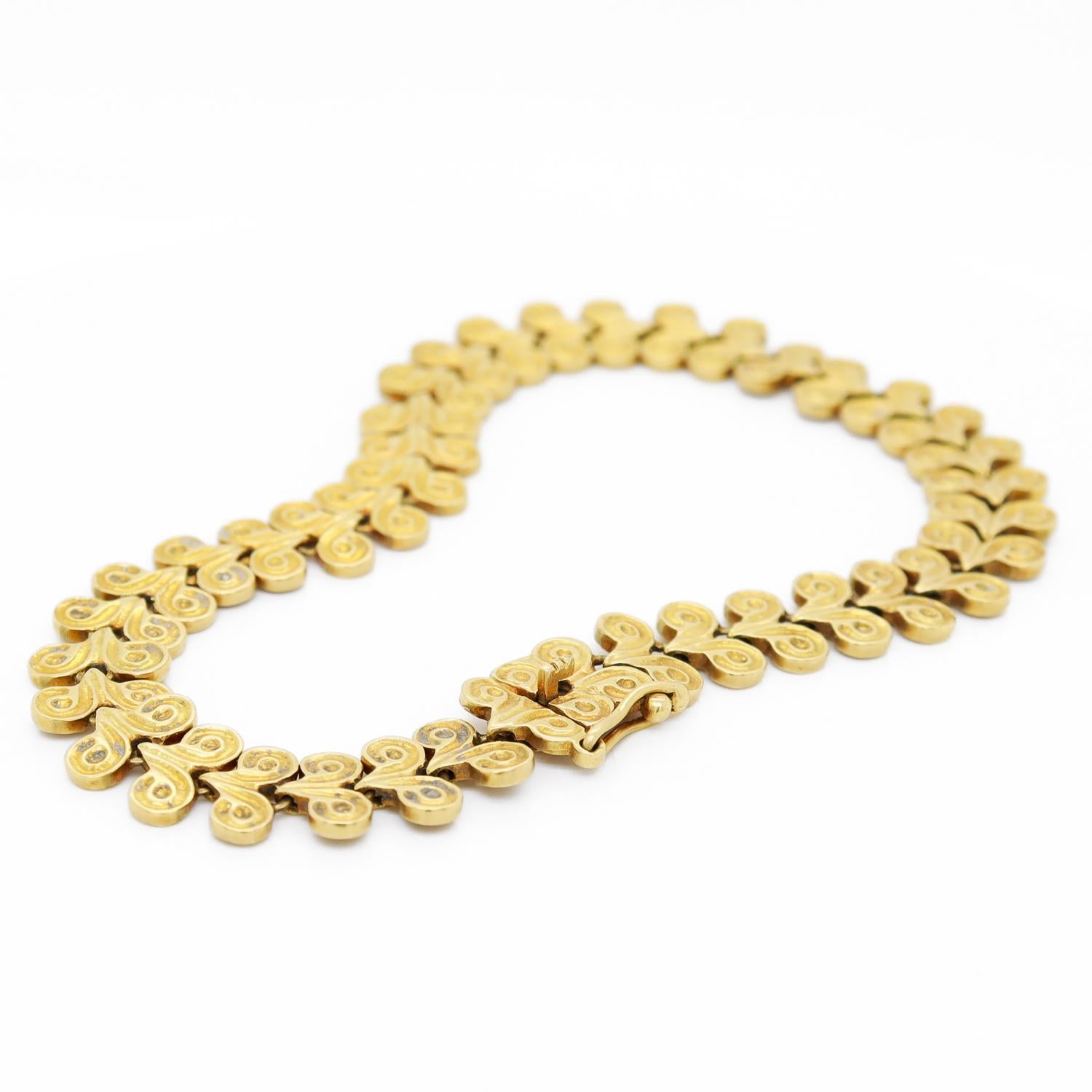 Vintage 18K Yellow Gold Ram's Horn (Minoan / Mycenaean Style) Bracelet 6