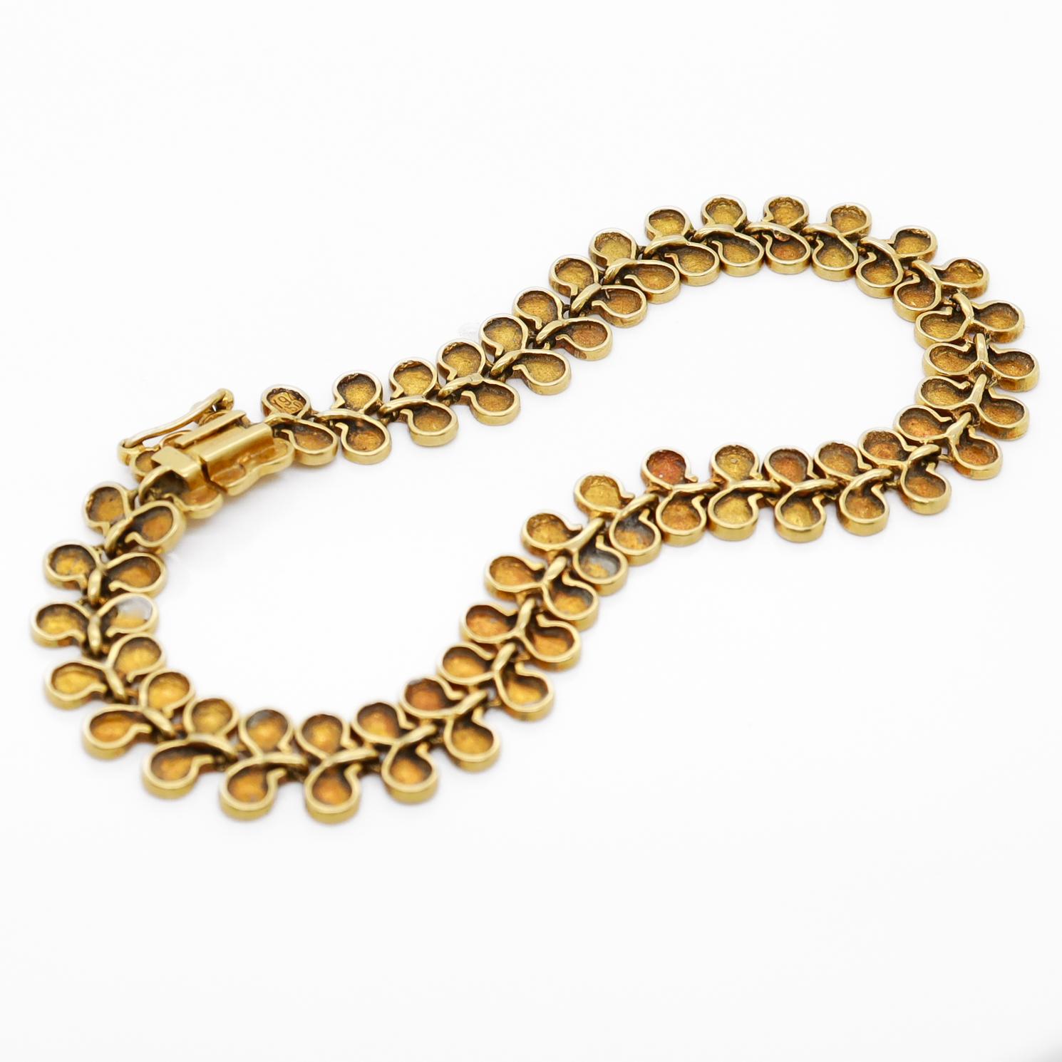 Vintage 18K Yellow Gold Ram's Horn (Minoan / Mycenaean Style) Bracelet 11