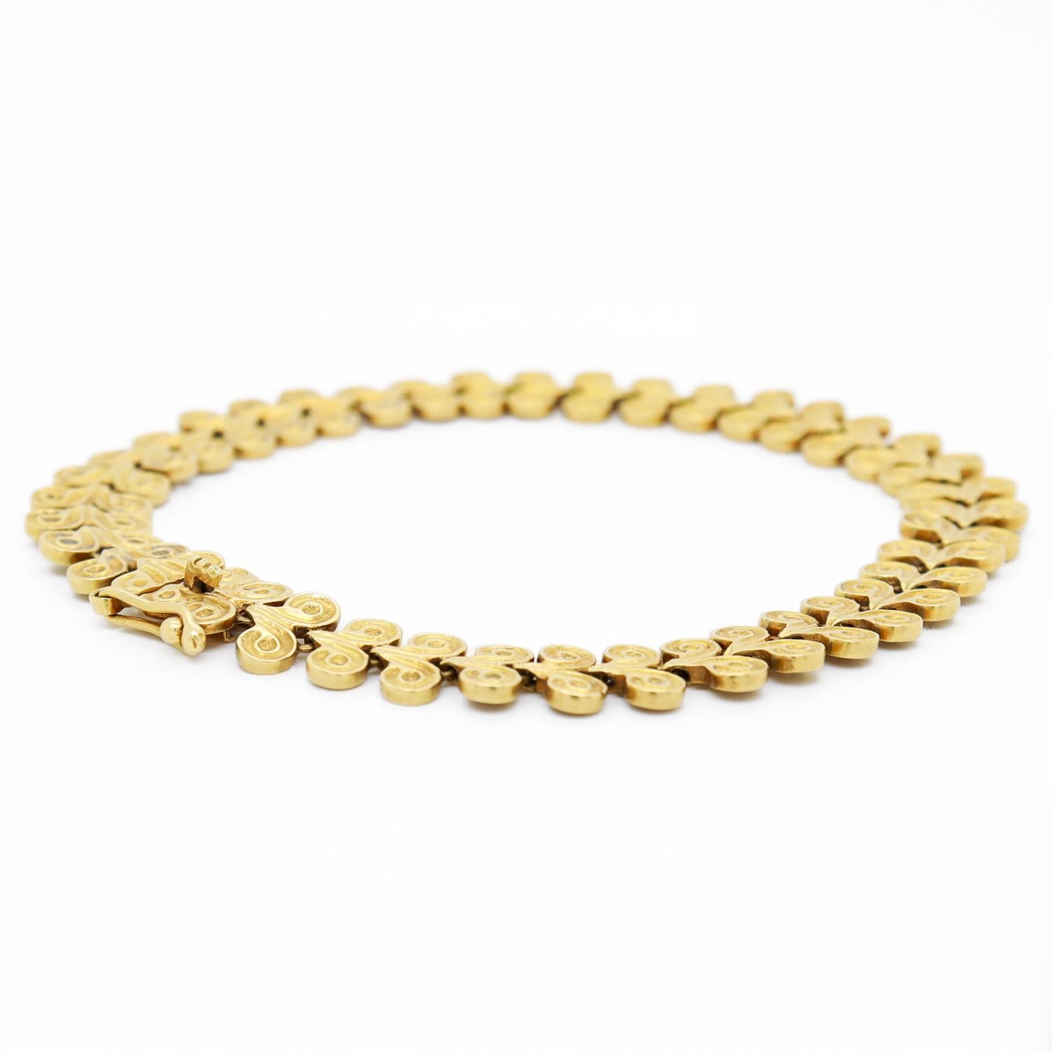 Vintage 18K Yellow Gold Ram's Horn (Minoan / Mycenaean Style) Bracelet 2