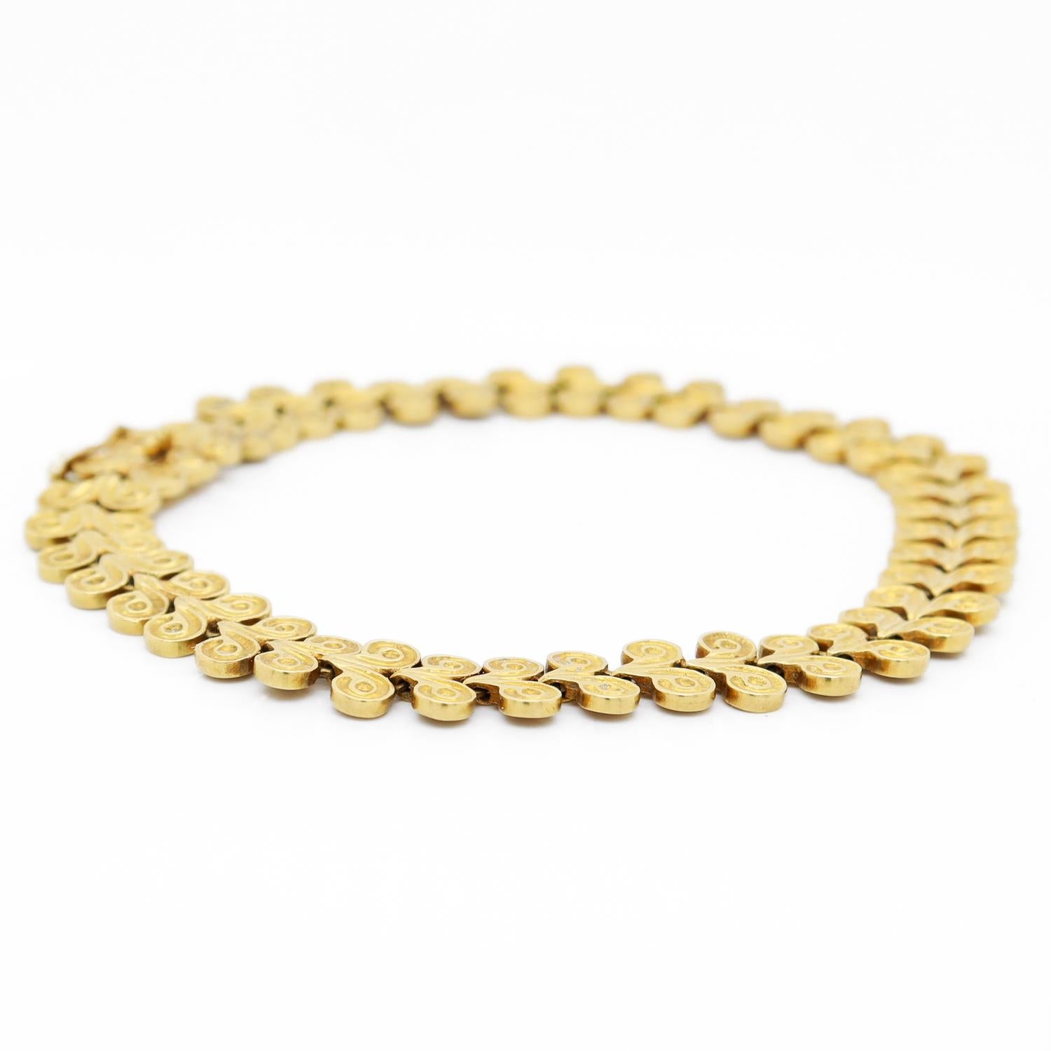 Vintage 18K Yellow Gold Ram's Horn (Minoan / Mycenaean Style) Bracelet 4