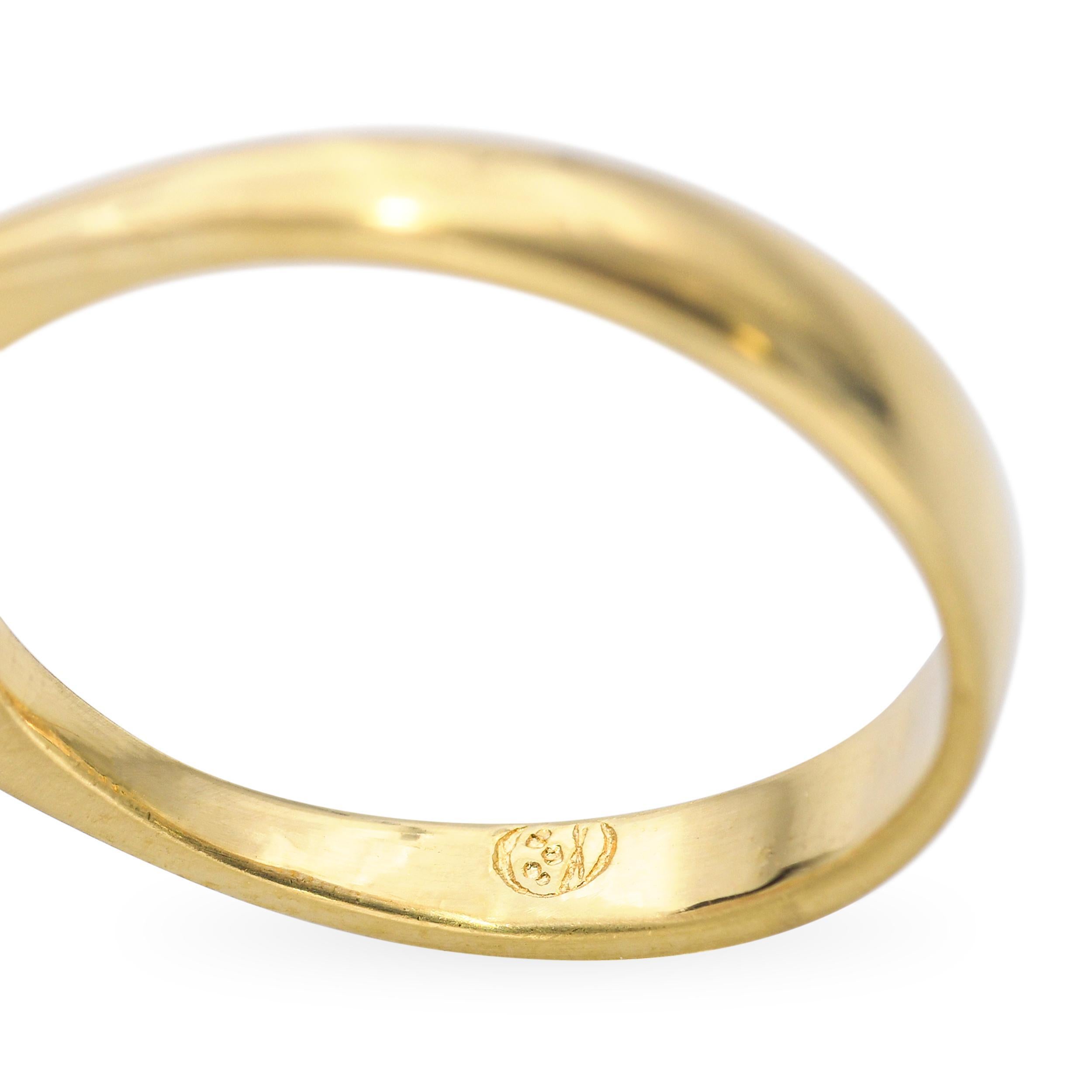 Anello aureola con rubino e diamante in oro giallo 18k vintage in vendita 3