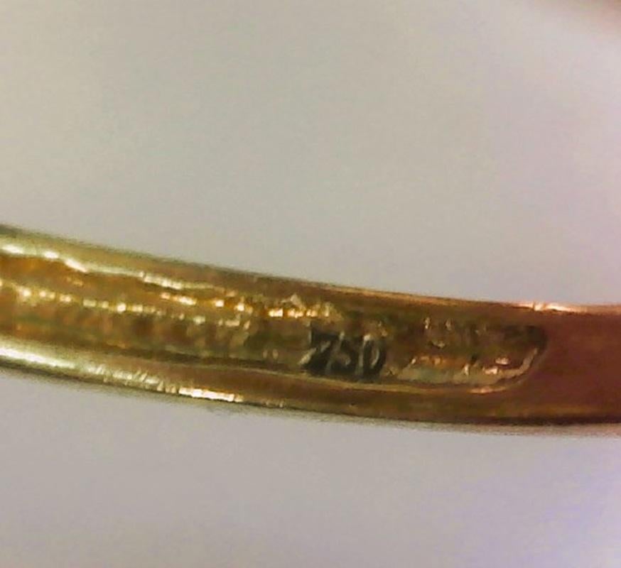 18 Karat Gelbgold Tahiti-Perlen- und Diamantring 2