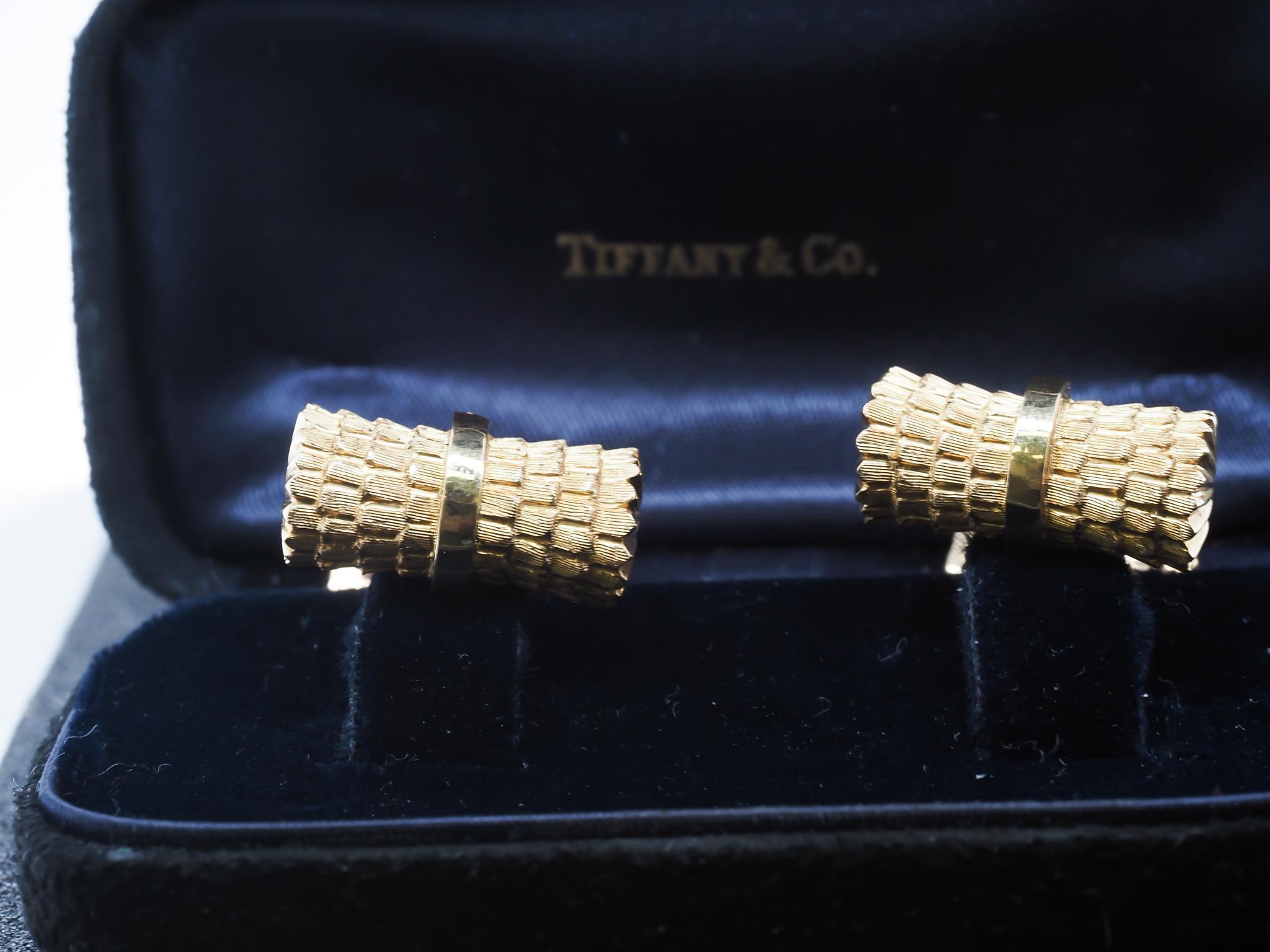 Vintage 18K Yellow Gold Tiffany & Co. Gemelli in vendita 3