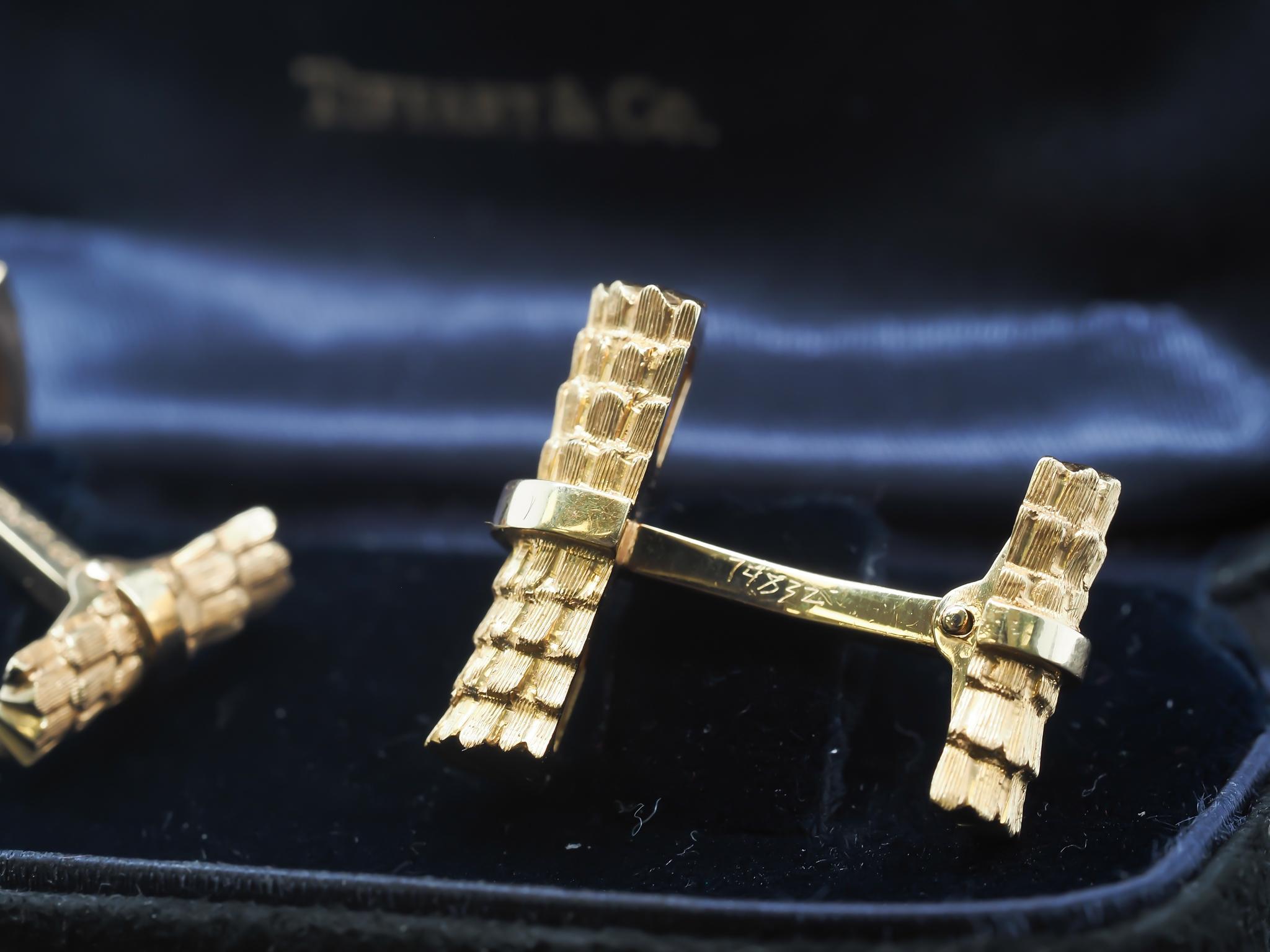 Vintage 18K Yellow Gold Tiffany & Co. Gemelli in vendita 5
