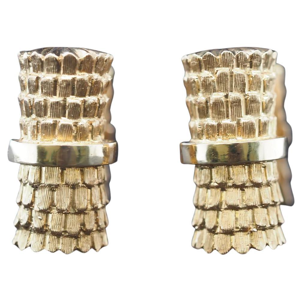 Vintage 18K Yellow Gold Tiffany & Co. Cufflinks
