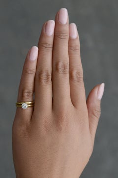 Vintage 18K Yellow Gold Tiffany & Co. Solitaire Diamond Wedding Set