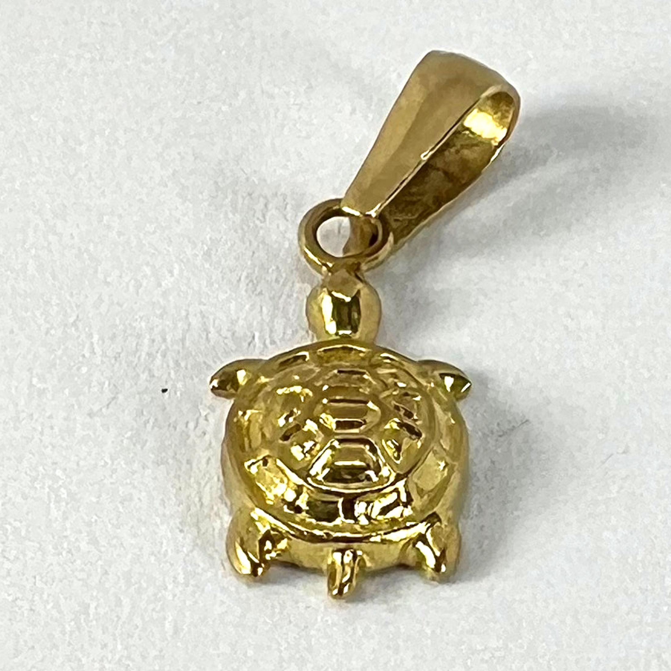 Ciondolo Charm Tartaruga d'epoca in oro giallo 18 carati in vendita 8