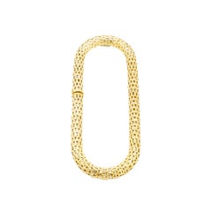 Vintage 18K Yellow Gold Woven Collar Necklace - '80s